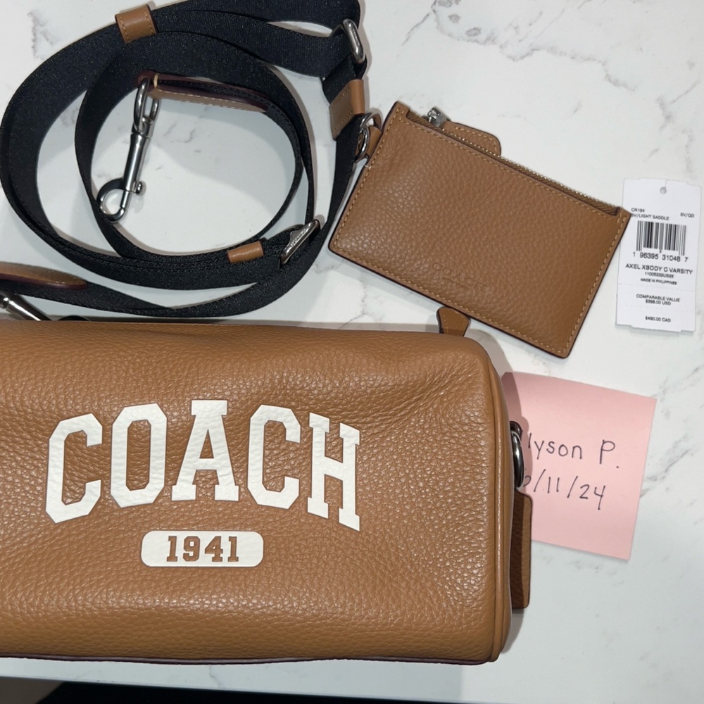 *AUTHENTIC* Coach Axel Crossbody with varsity